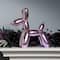 11" Electroplated Purple Balloon Dog Figurine